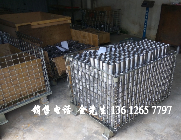 仓储笼 折叠铁框快递分拣车铁笼仓库笼物流台车手推车金属周转筐